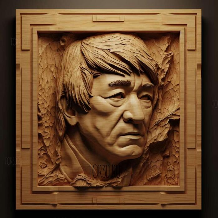 Jackie Chan 2 stl model for CNC